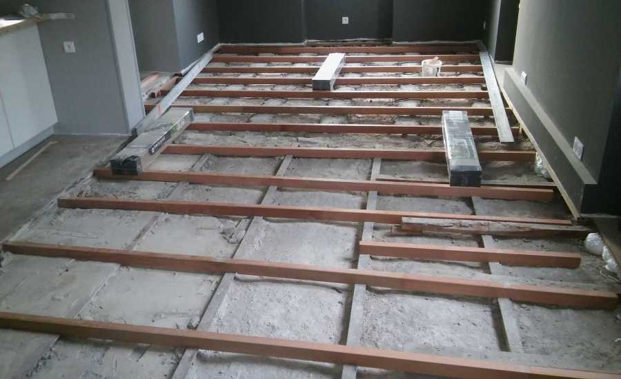 Pose d'un parquet